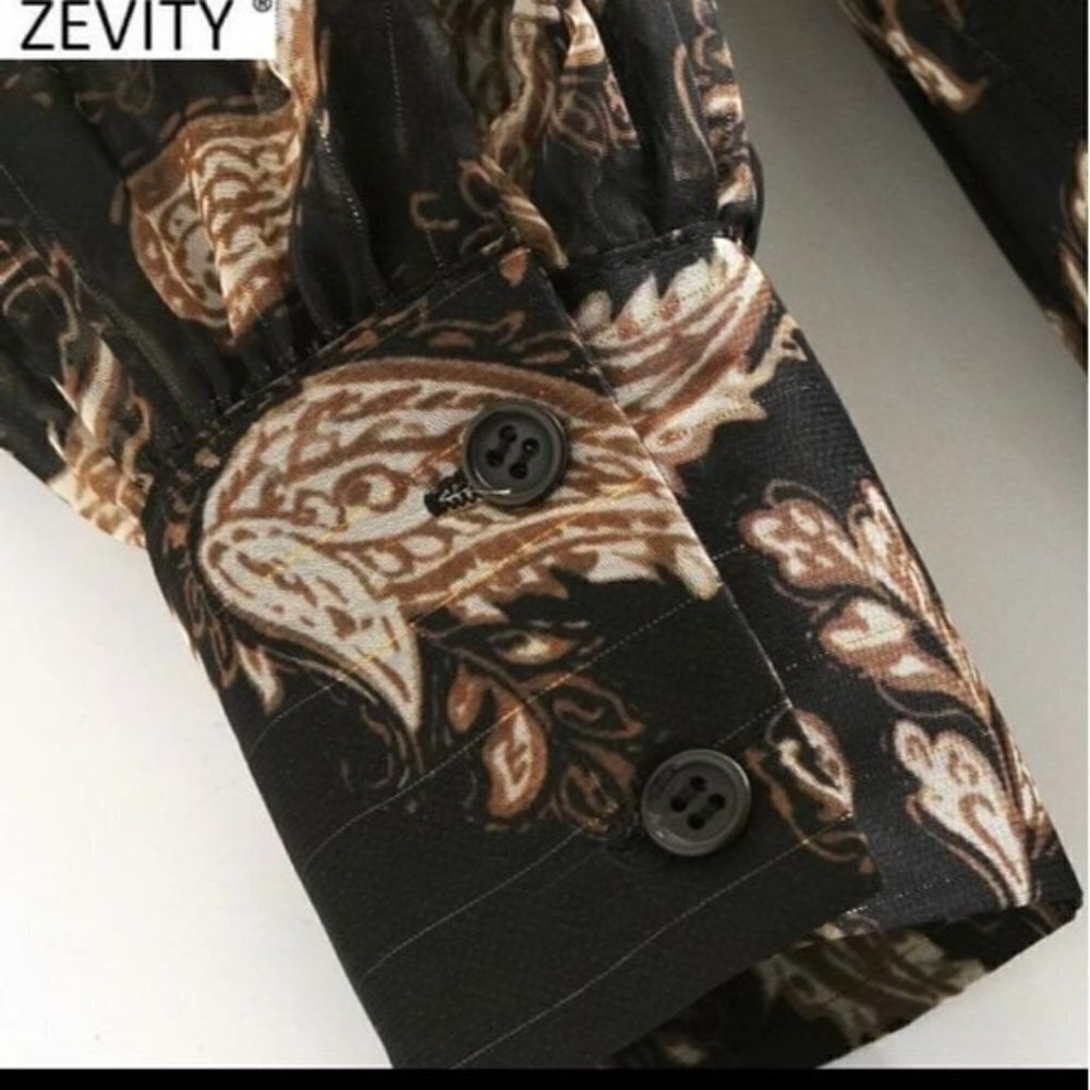 VINTAGE FLORAL PATTERN DRESS - Picture 4 of 9